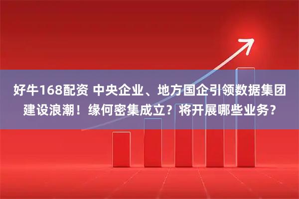 好牛168配资 中央企业、地方国企引领数据集团建设浪潮！缘何密集成立？将开展哪些业务？